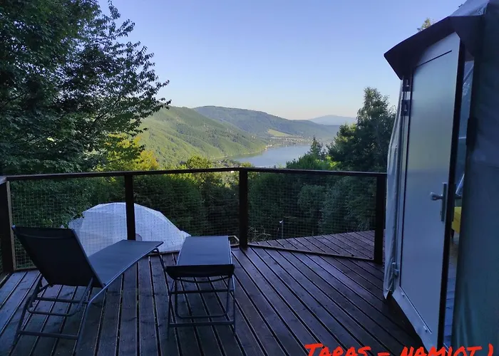 Luxusní stan Energy Glamp Międzybrodzie Bialskie